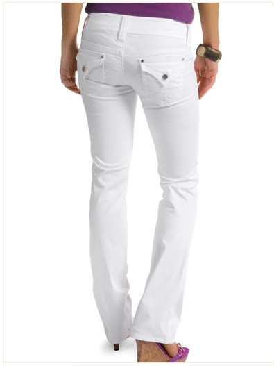 Girls' white jeans LD020
